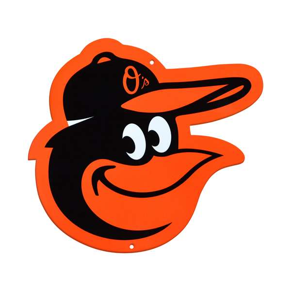 Baltimore Orioles Laser Cut Steel Logo Spirit Size-Bird Head
