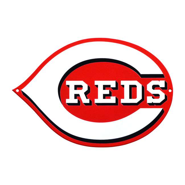 Cincinnati Reds Laser Cut Steel Logo Spirit Size-Primary Logo