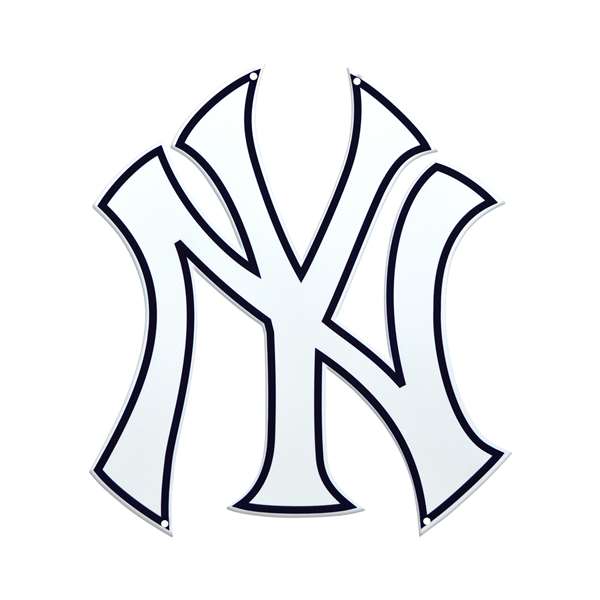 New York Yankees Laser Cut Steel Logo Spirit Size-NY Logo