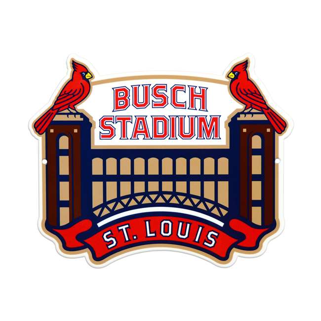 St Louis Cardinals Laser Cut Steel Logo Spirit Size-Busch Stadium                         