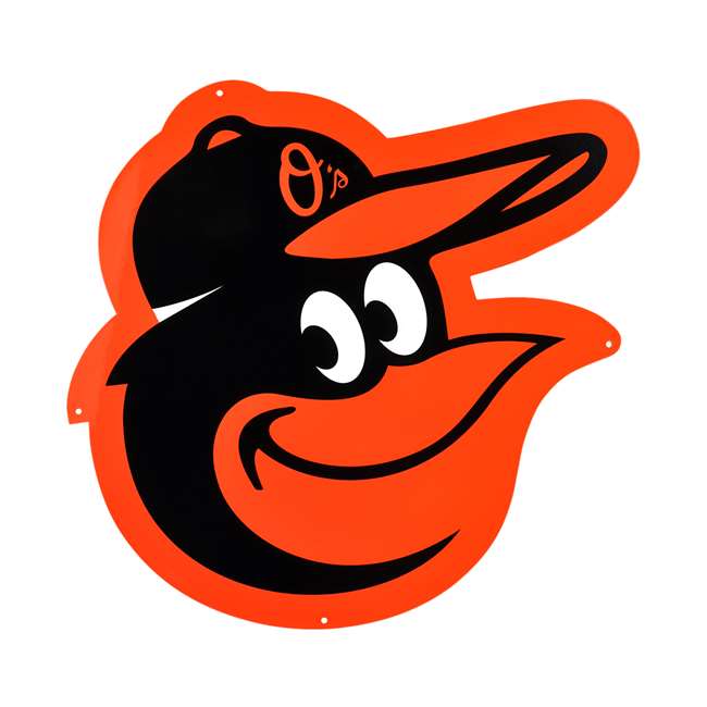 Baltimore Orioles Laser Cut Steel Logo Statement Size- Orioles Bird Head                                