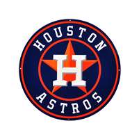 Houston Astros Laser Cut Steel Logo Statement Size-Navy Logo                             