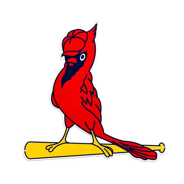 St Louis Cardinals Laser Cut Steel Logo Statement Size-Clubhouse Bird
