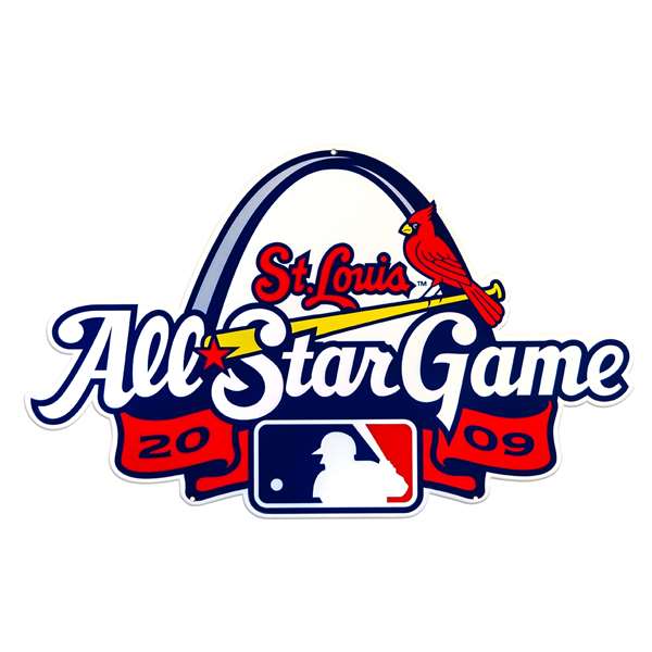 St Louis Cardinals Laser Cut Steel Logo Statement Size-All Star '09     