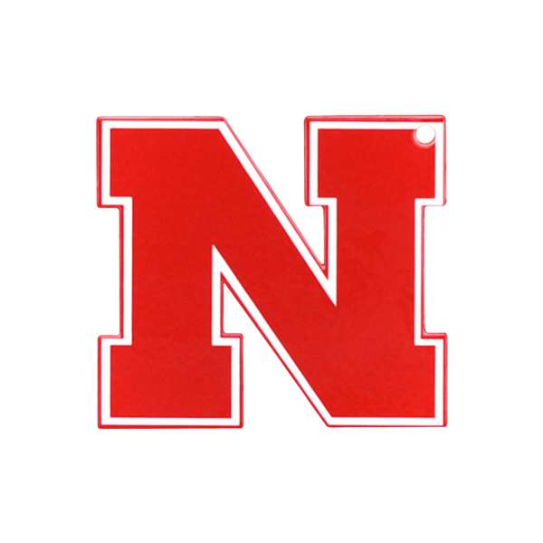 Nebraska Cornhuskers Laser Cut Steel Logo Statement Size-HOME   