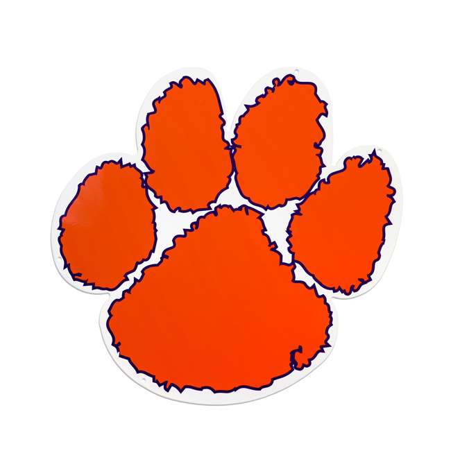 Clemson Tigers Laser Cut Steel Logo Statement Size-Primary Logo