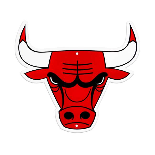 Chicago Bulls Laser Cut Steel Logo Spirit Size-Primary Logo
