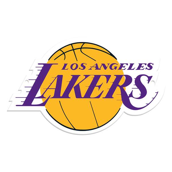 Los Angeles Lakers Laser Cut Steel Logo Spirit Size-Primary Logo