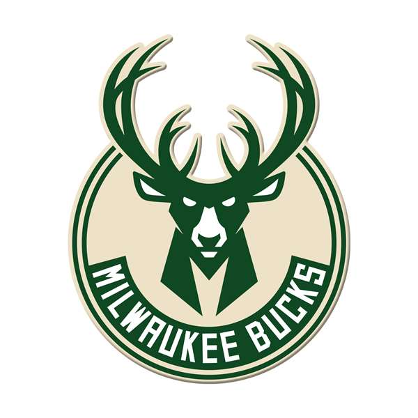 Milwaukee Bucks Laser Cut Steel Logo Spirit Size-Global Logo                    