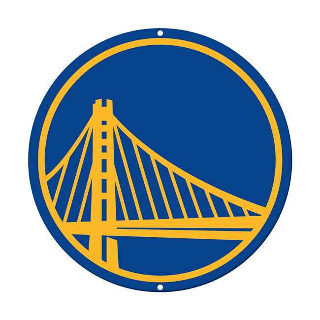 Golden State Warriors Laser Cut Steel Logo Spirit Size-Primary Logo