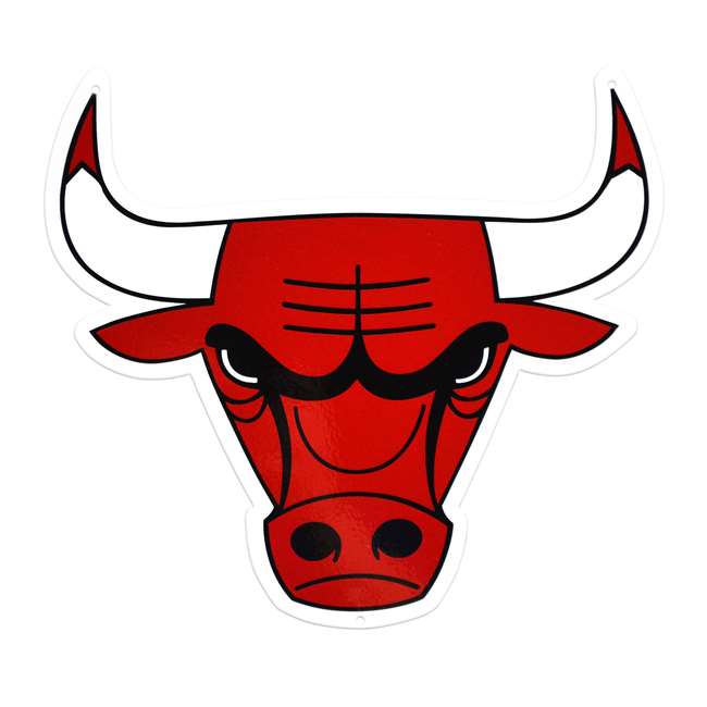 Chicago Bulls Laser Cut Steel Logo Statement Size-Primary Logo   