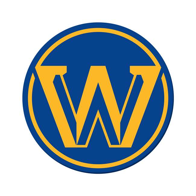 Golden State Warriors Laser Cut Logo Steel Magnet- W Secondary Logo   