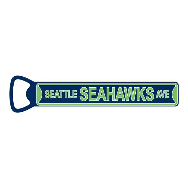 Seattle Seahawks  Steel Bottle Opener 7 Inch Magnet