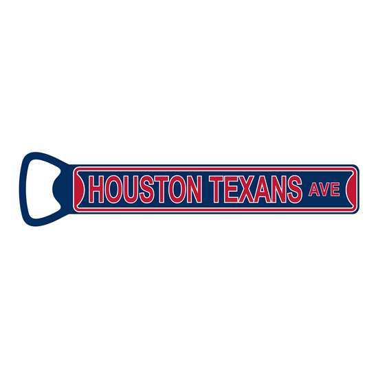 Houston Texans  Steel Bottle Opener 7" Magnet   
