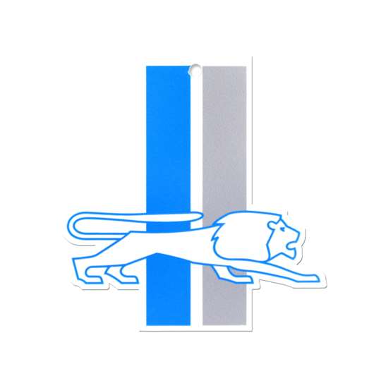 Detroit Lions Laser Cut Logo Steel Magnet-Retro White Logo                 