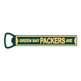 Green Bay Packers  Steel Bottle Opener 7" Magnet   