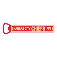 Kansas City Chiefs  Steel Bottle Opener 7" Magnet   