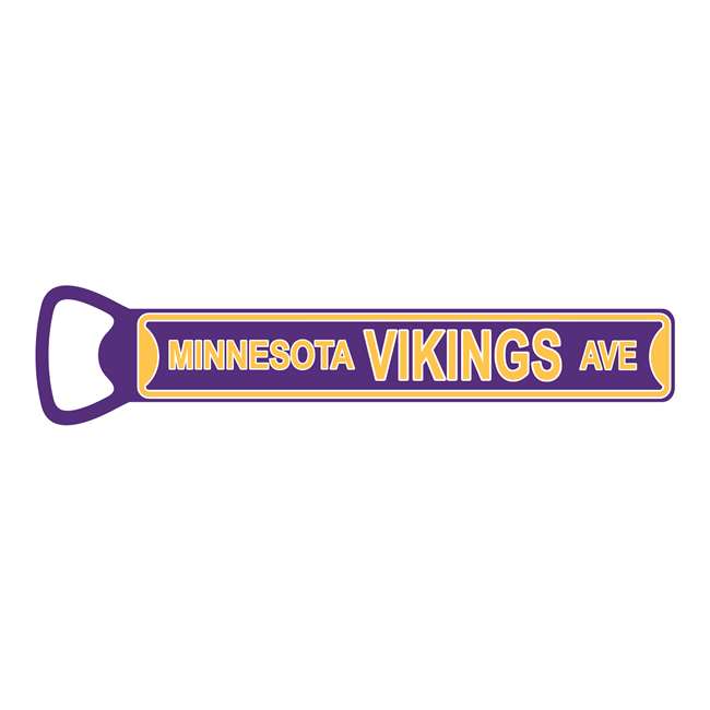 Minnesota Vikings  Steel Bottle Opener 7 Inch Magnet