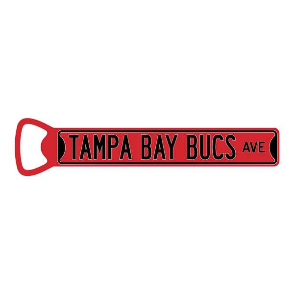 Tampa Bay Bucs  Steel Bottle Opener 7 Inch Magnet