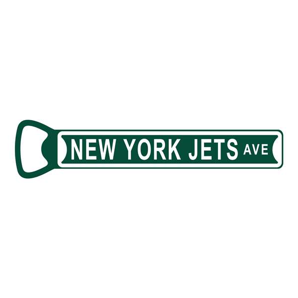 New York Jets  Steel Bottle Opener 7 Inch Magnet