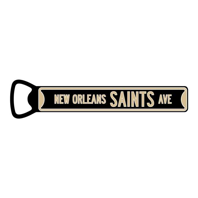 New Orleans Saints  Steel Bottle Opener 7 Inch Magnet