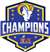 Los Angeles Rams Super Bowl LVI Champions Laser Cut 3.5'' x 4'' Steel Magnet  