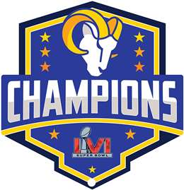 Los Angeles Rams Super Bowl LVI Champions Laser Cut 3.5'' x 4'' Steel Magnet  