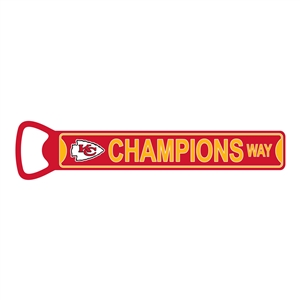 Kansas City Chiefs Super Bowl LVII Champions Steel Bottle Opener Super Manget 