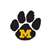Missouri Tigers Laser Cut Logo Steel Magnet-Vintage Paw   