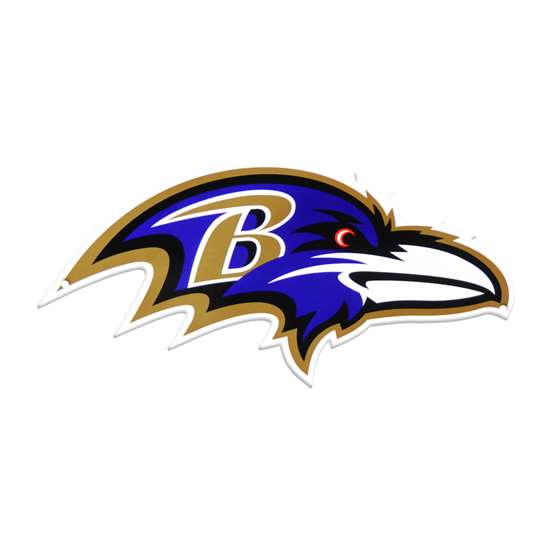 Baltimore Ravens Laser Cut Steel Logo Spirit Size-Primary Logo   