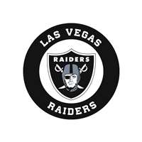 Las Vegas Raiders Laser Cut Steel Logo Spirit Size-Circle Logo   