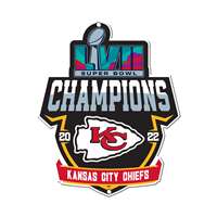 Kansas City Chiefs Super Bowl LVII Champions 12 inch Spirit Size Steel Lazer Cut Sign 