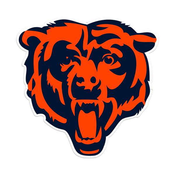 Chicago Bears Laser Cut Steel Logo Statement Size-Primary Logo