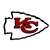 Kansas City Chiefs Laser Cut Steel Logo Statement Size-Primary Logo   