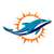 Miami Dolphins Laser Cut Steel Logo Statement Size-Primary Logo   