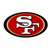 San Francisco 49ers Laser Cut Steel Logo Statement Size-Primary Logo   