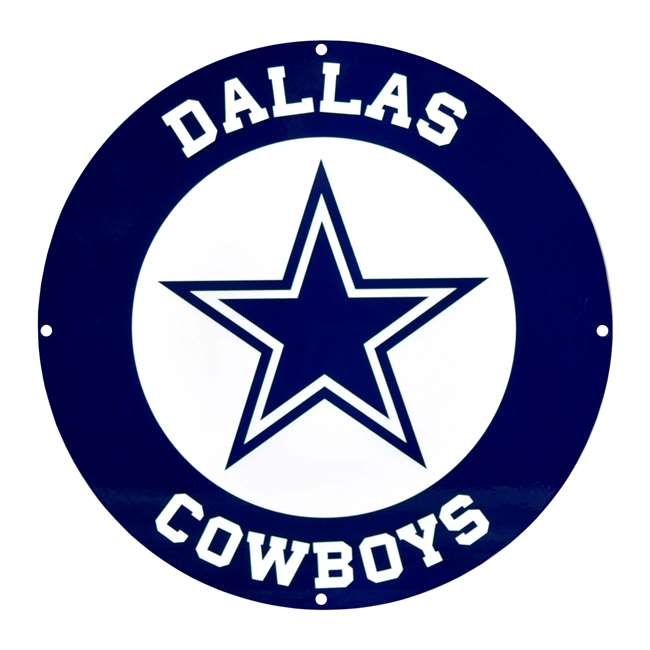 Dallas Cowboys Laser Cut Steel Logo Statement Size-Circle Logo