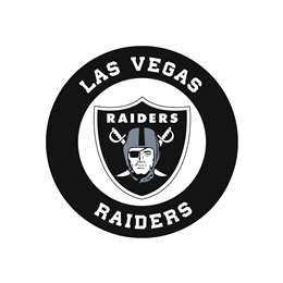 Las Vegas Raiders Laser Cut Steel Logo Statement Size-Circle Logo   