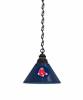 Boston Red Sox Pendant Light with Black Fixture