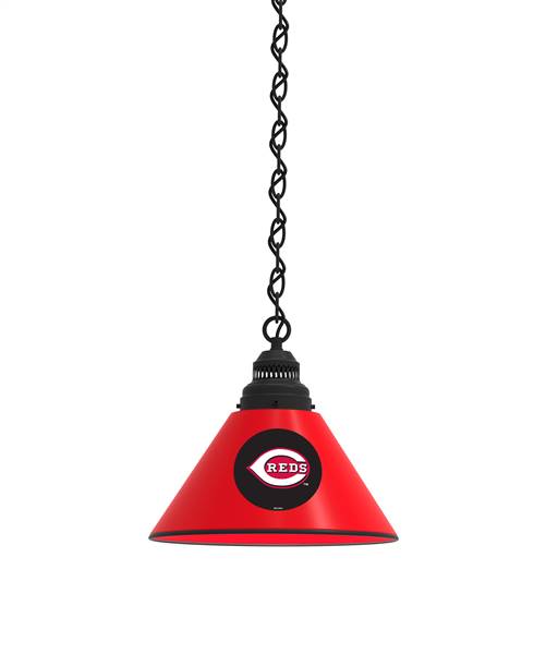 Cincinnati Reds Pendant Light with Black Fixture