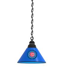 Chicago Cubs Pendant Light with Black Fixture