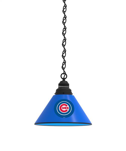 Chicago Cubs Pendant Light with Black Fixture