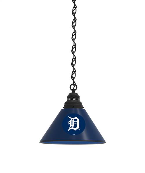 Detroit Tigers Pendant Light with Black Fixture