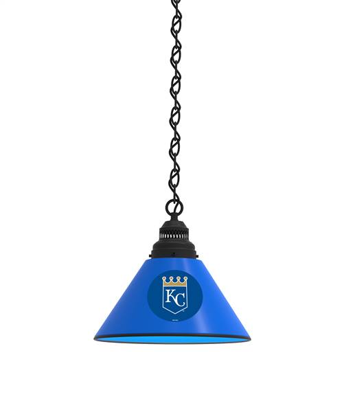 Kansas City Royals Pendant Light with Black Fixture  