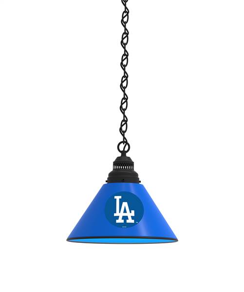 Los Angeles Dodgers Pendant Light with Black Fixture