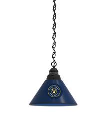 Milwaukee Brewers Pendant Light with Black Fixture