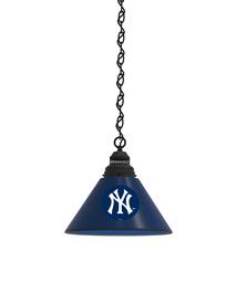 New York Yankees Pendant Light with Black Fixture