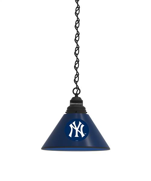 New York Yankees Pendant Light with Black Fixture