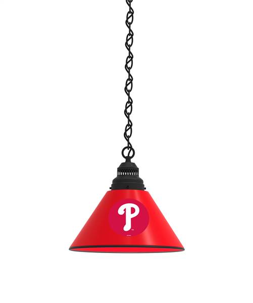 Philadelphia Phillies Pendant Light with Black Fixture