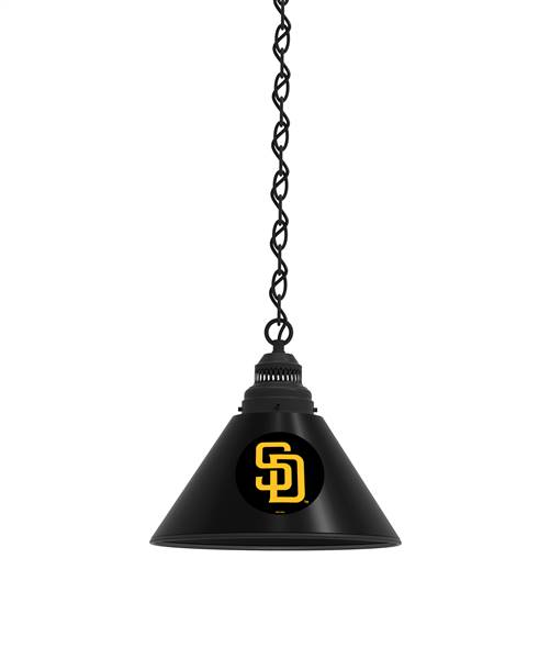 San Diego Padres Pendant Light with Black Fixture